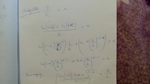 Hi Urvashi, just refer to the previous post for the values of w and r and the steady state equation. :)